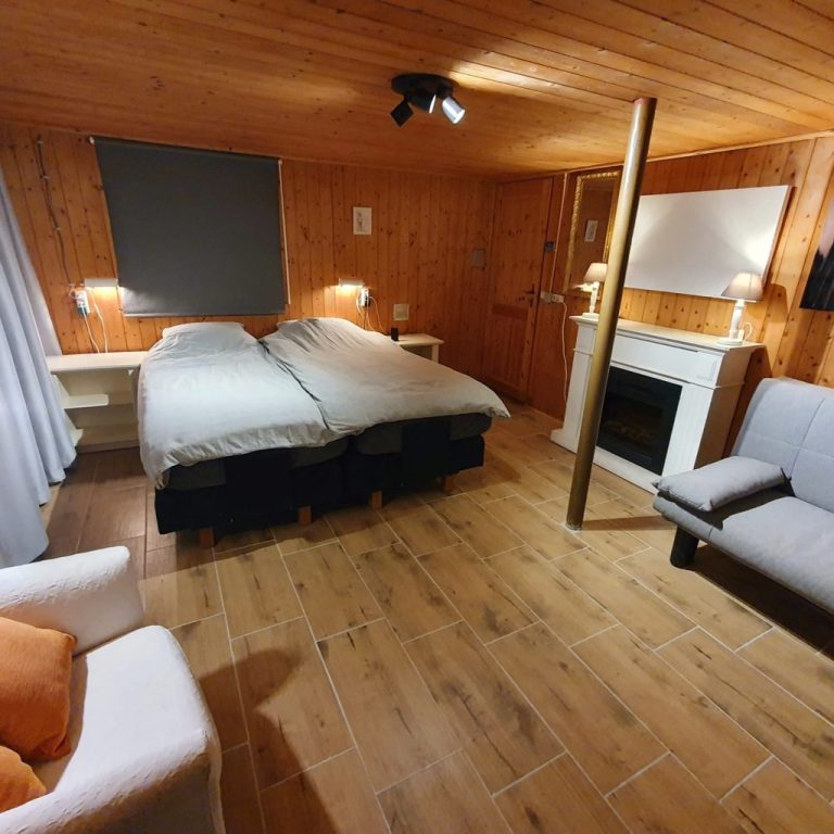 slaapkamer 1 vakantiehuis boshuisje asel